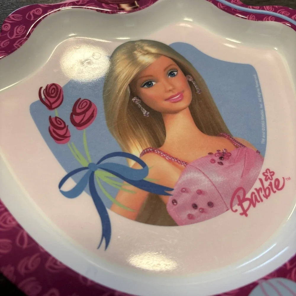 Barbie & Disney both plates